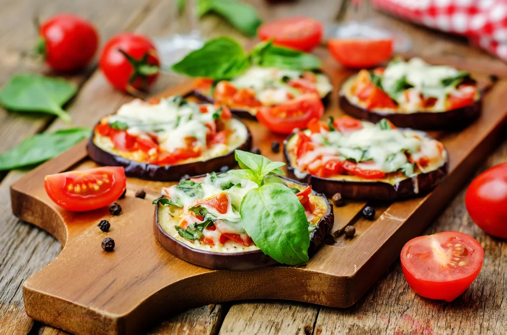 Baklažánová mini pizza – diétny recept bez cesta